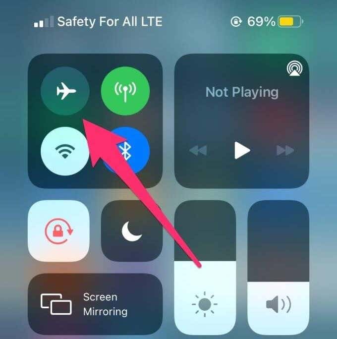 Enable Airplane Mode image 2