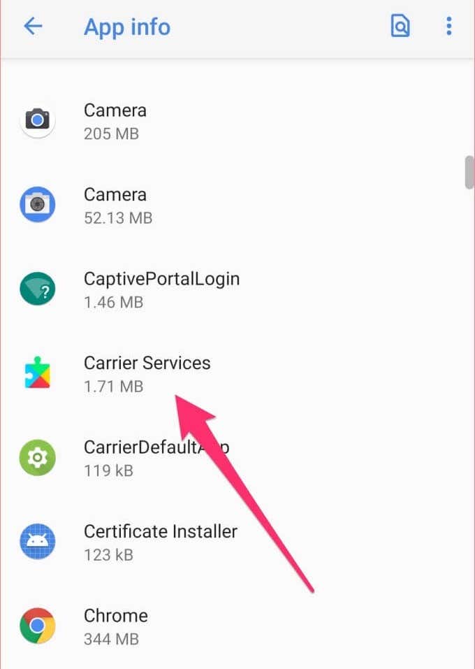 Update Carrier Services App (for Android) image 5