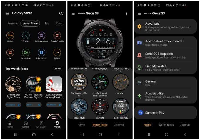 Samsung Gear S3 Frontier GPS Apps image