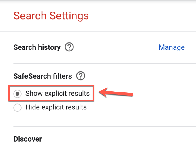 Turn Off Google SafeSearch on Mobile Browsers image 3