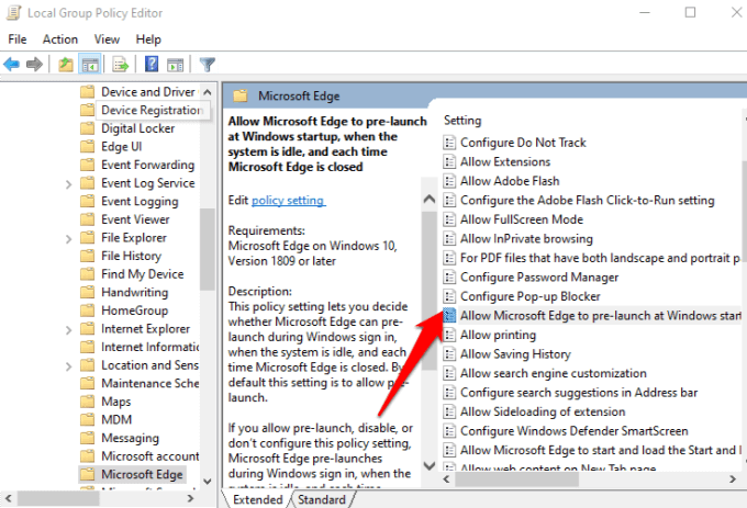 Disable Edge Preloading In Group Policy image 3
