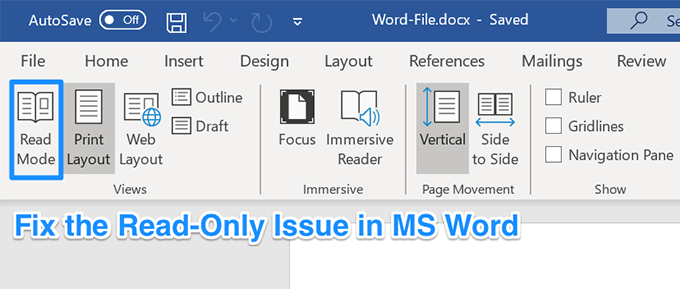How To Fix When Word Opens In Read Only Mode image
