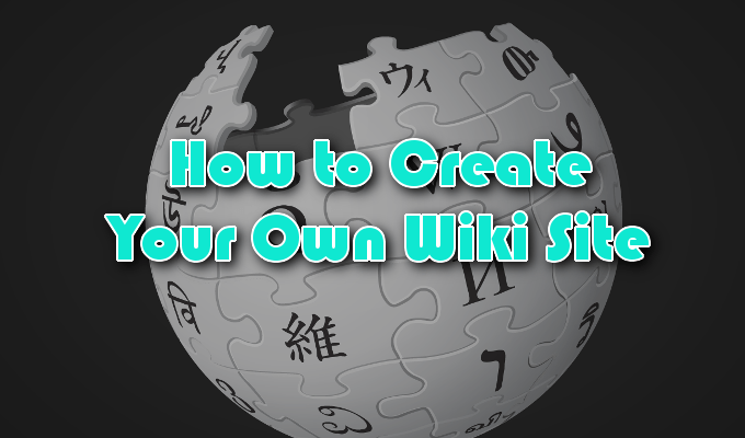How To Make Your Own Wiki Site image