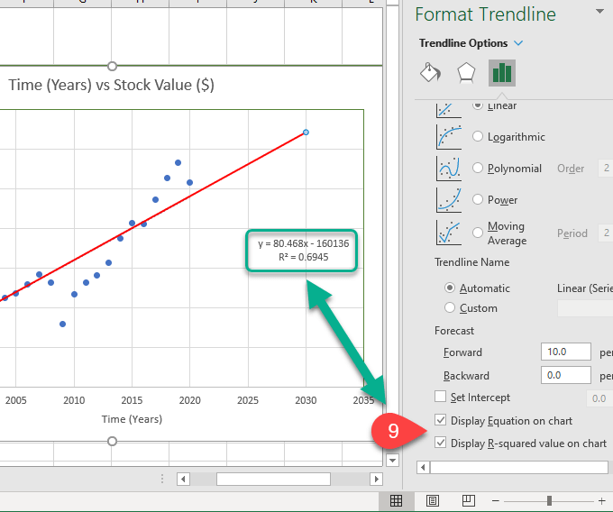 How To Create An Excel Scatter Plot With Linear Regression Trendline image 5