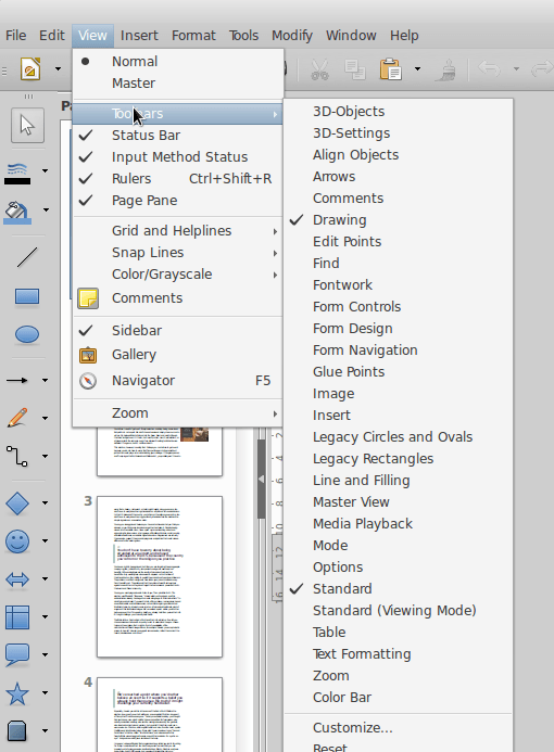 LibreOffice vs Microsoft Office: Toolbars image 2