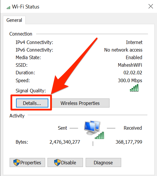Find Wireless Access Point IP On Windows (GUI) image 4
